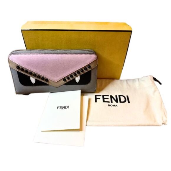 Fendi Monster Pink and Black Wallet - Picture 1 of 14